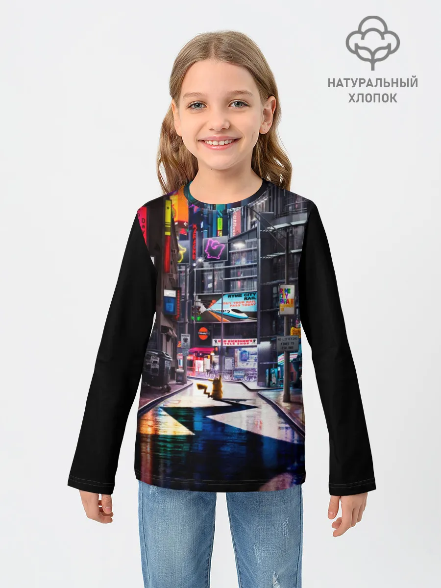 Детский лонгслив / Покемон. Детектив Пикачу