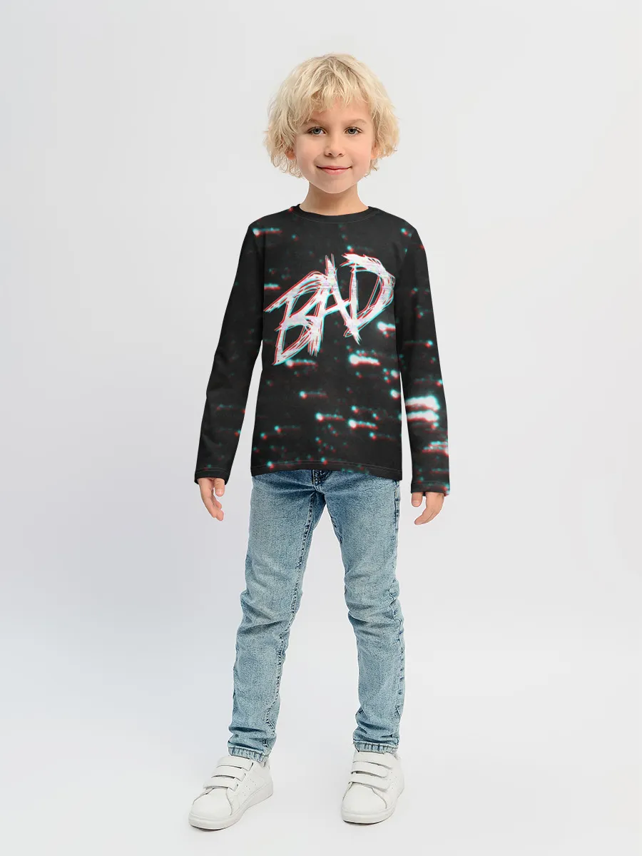 Детский лонгслив / XXXTentacion - BAD Glitch