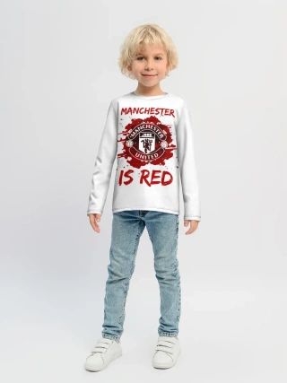 Детский лонгслив / Манчестер Юнайтед