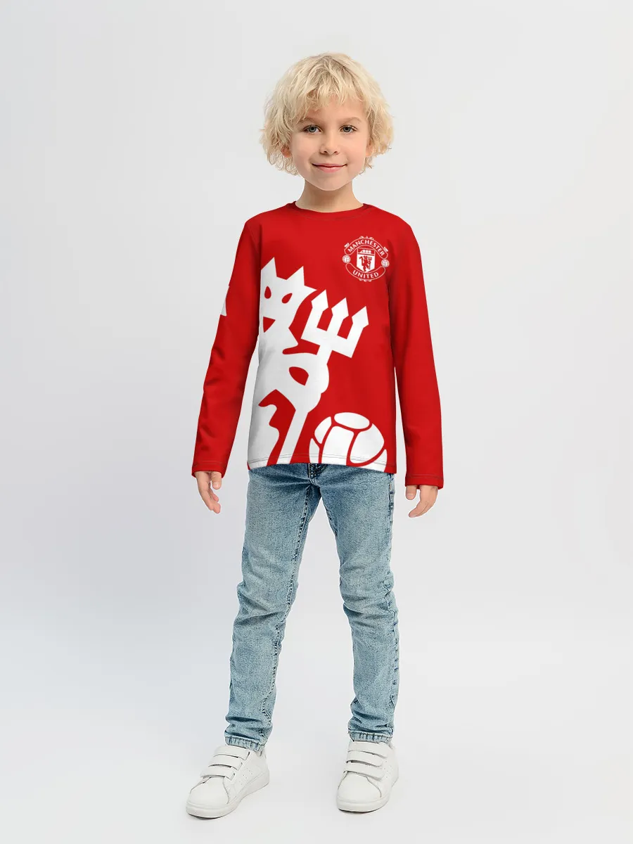 Детский лонгслив / Манчестер Юнайтед