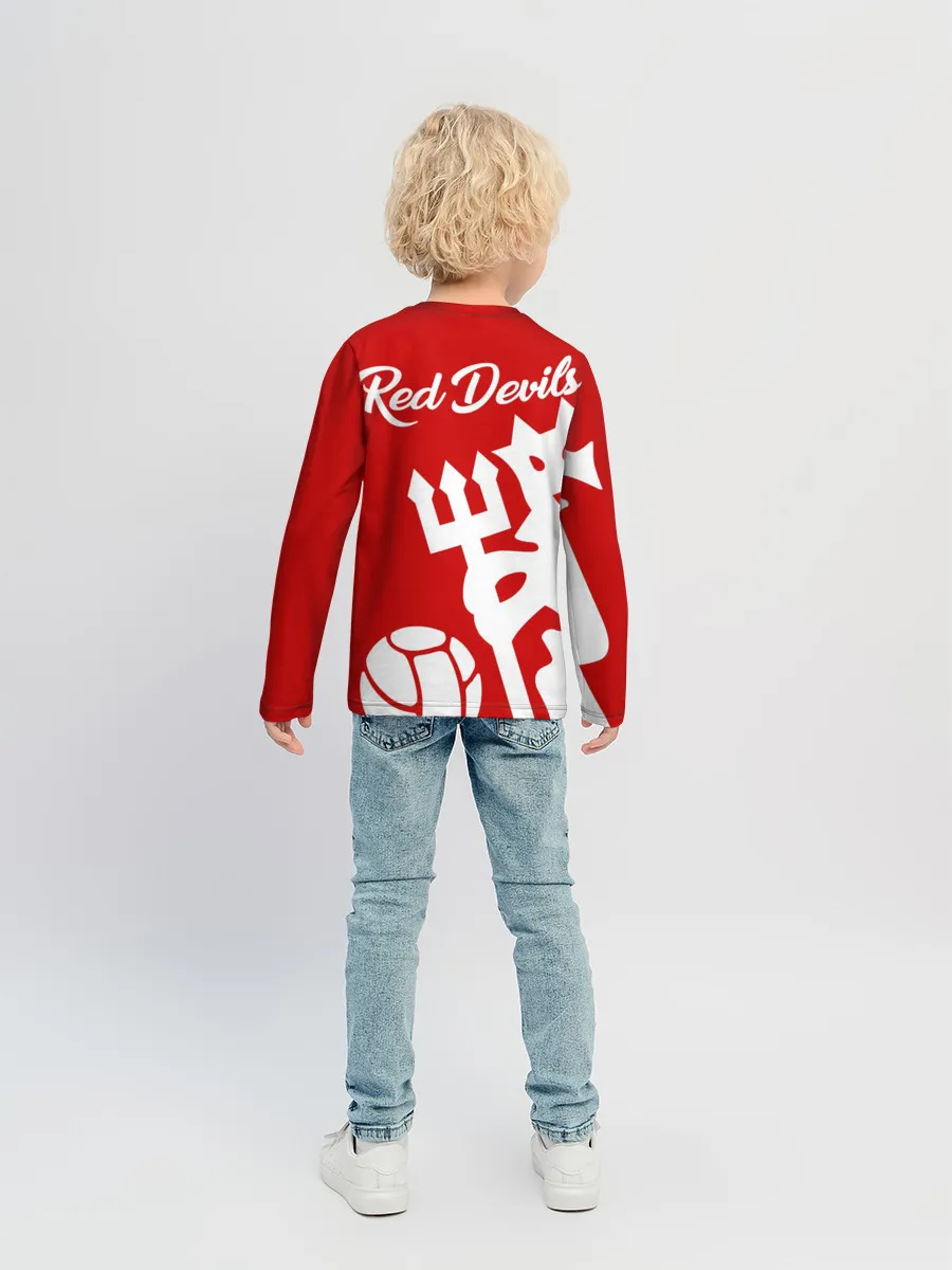 Детский лонгслив / Манчестер Юнайтед