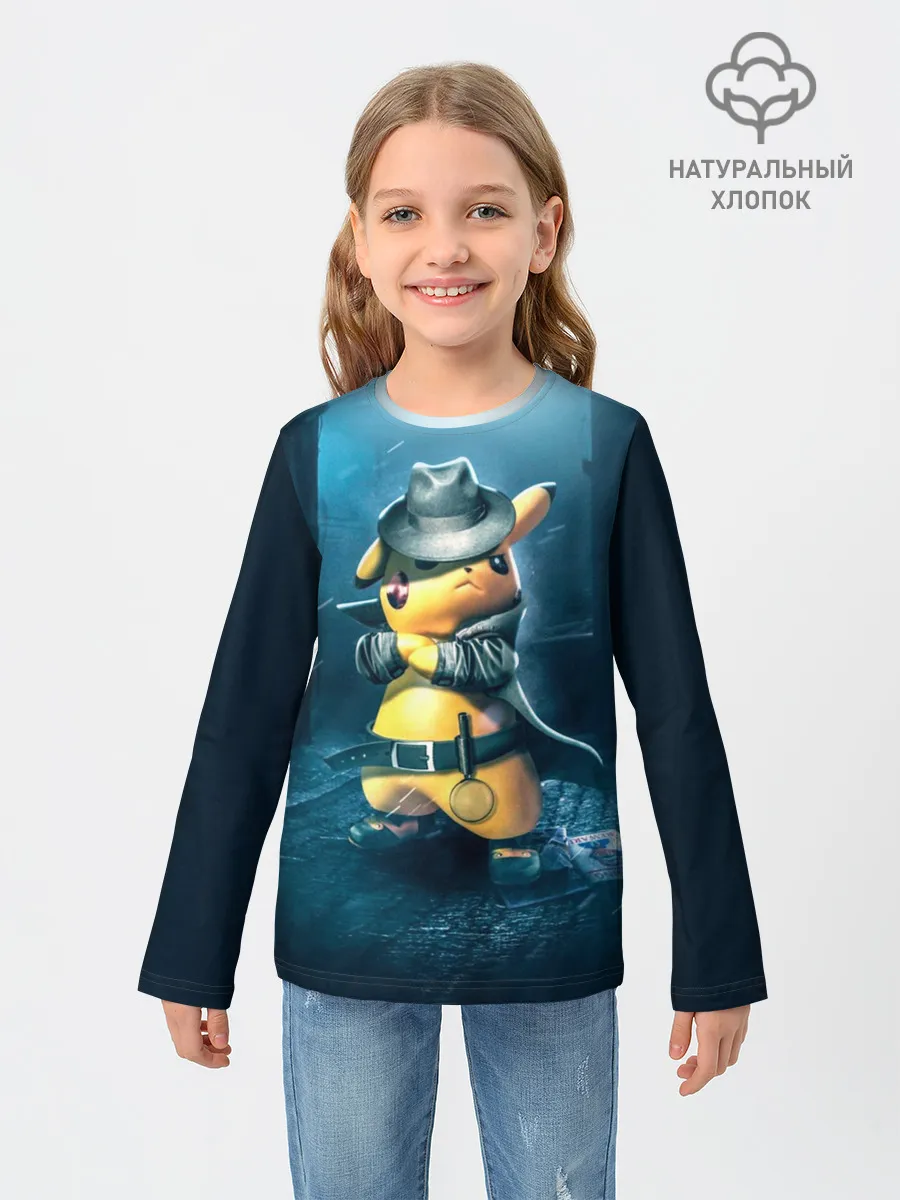 Детский лонгслив / Пикачу Холмс
