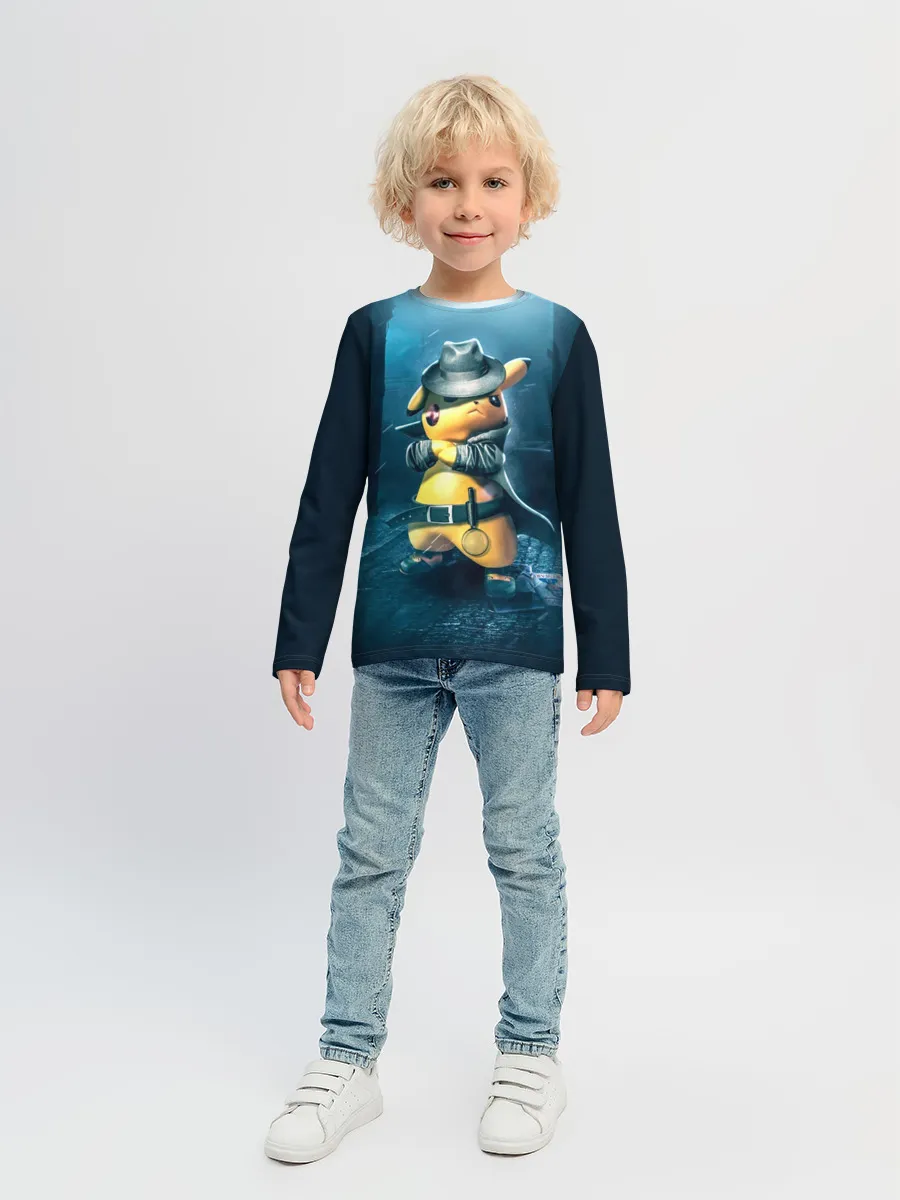 Детский лонгслив / Пикачу Холмс