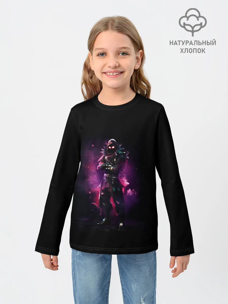 Детский лонгслив / Fortnite. Raven
