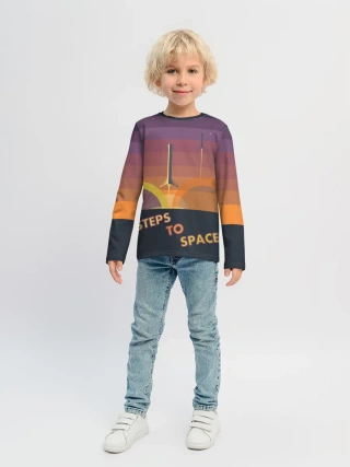Детский лонгслив / STEPS TO SPACE