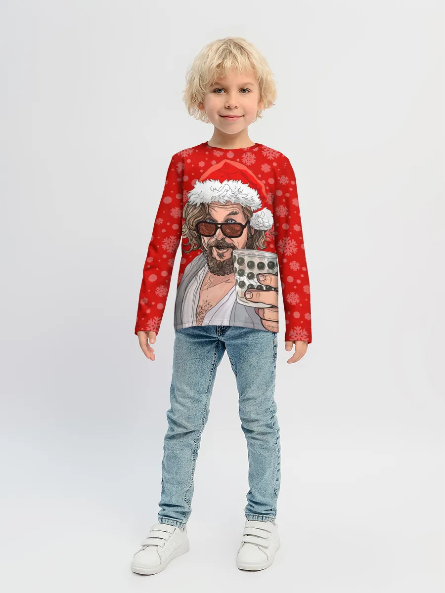 Детский лонгслив / Лебовски Санта