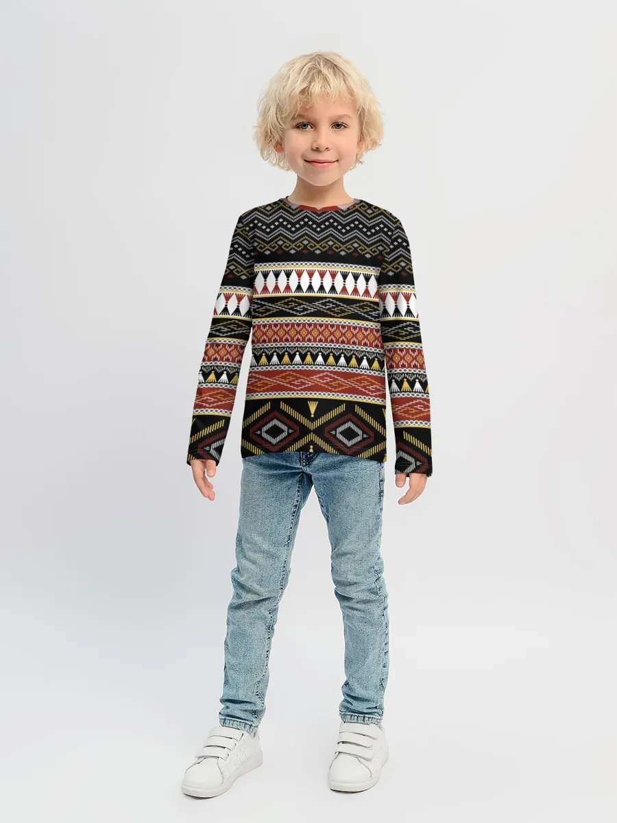 Детский лонгслив / Этническая африка