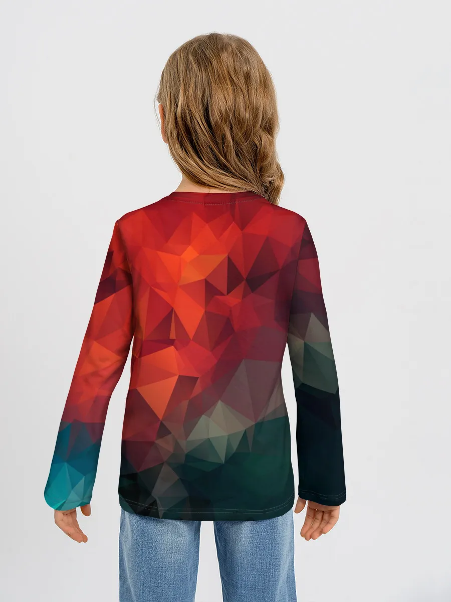 Детский лонгслив / Краски Абстракт