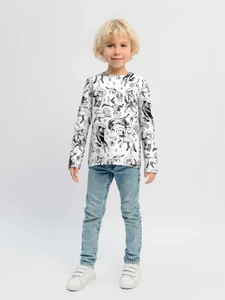 Детский лонгслив / Super Space Dogs