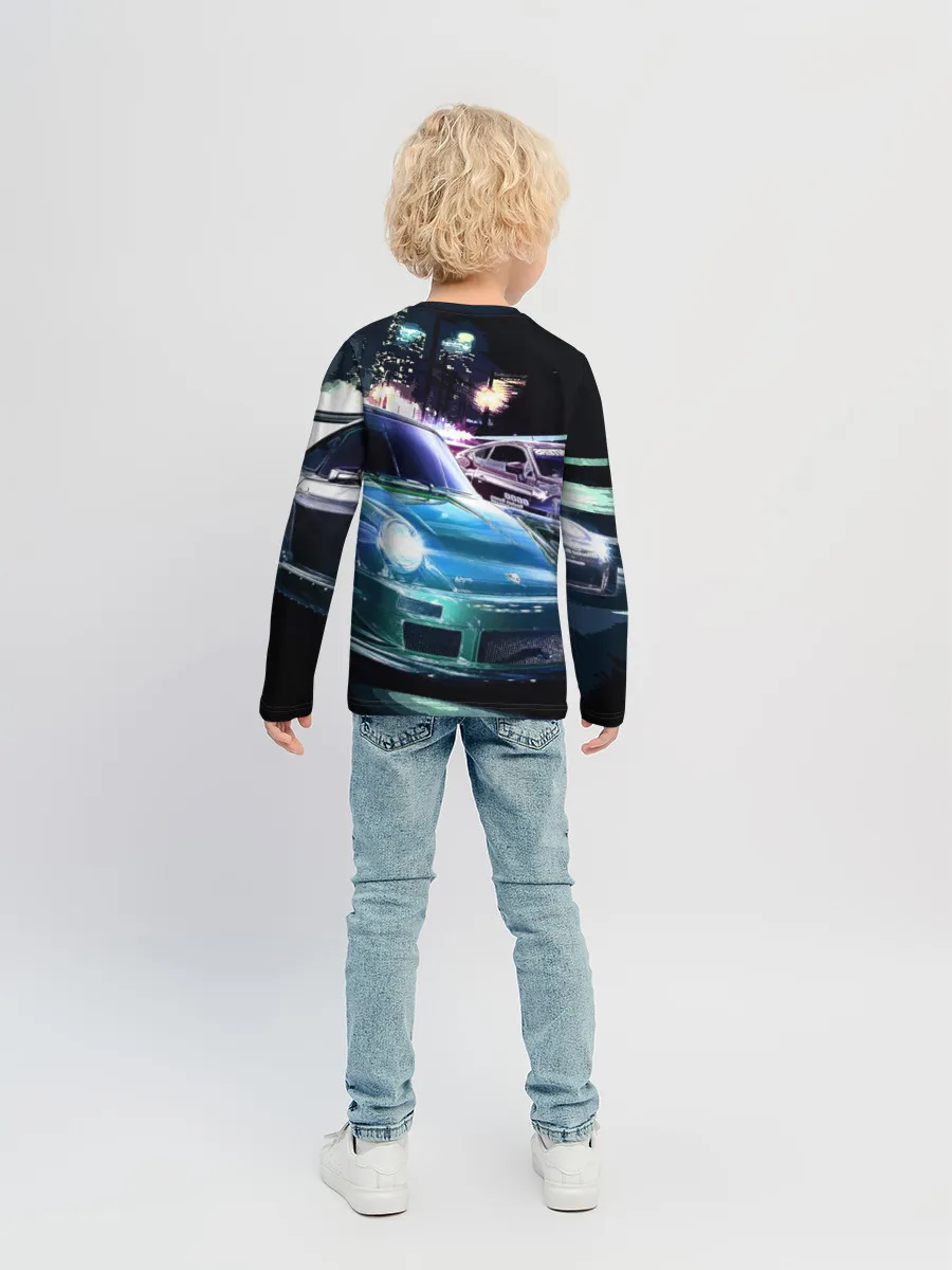 Детский лонгслив / Need for Speed