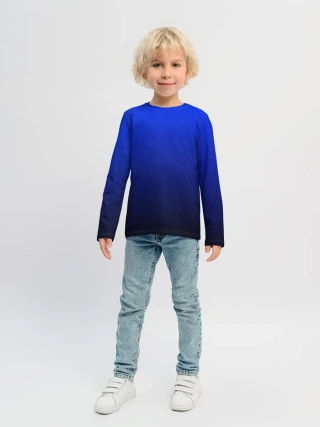 Детский лонгслив / CARBON BLUE | СИНИЙ КАРБОН