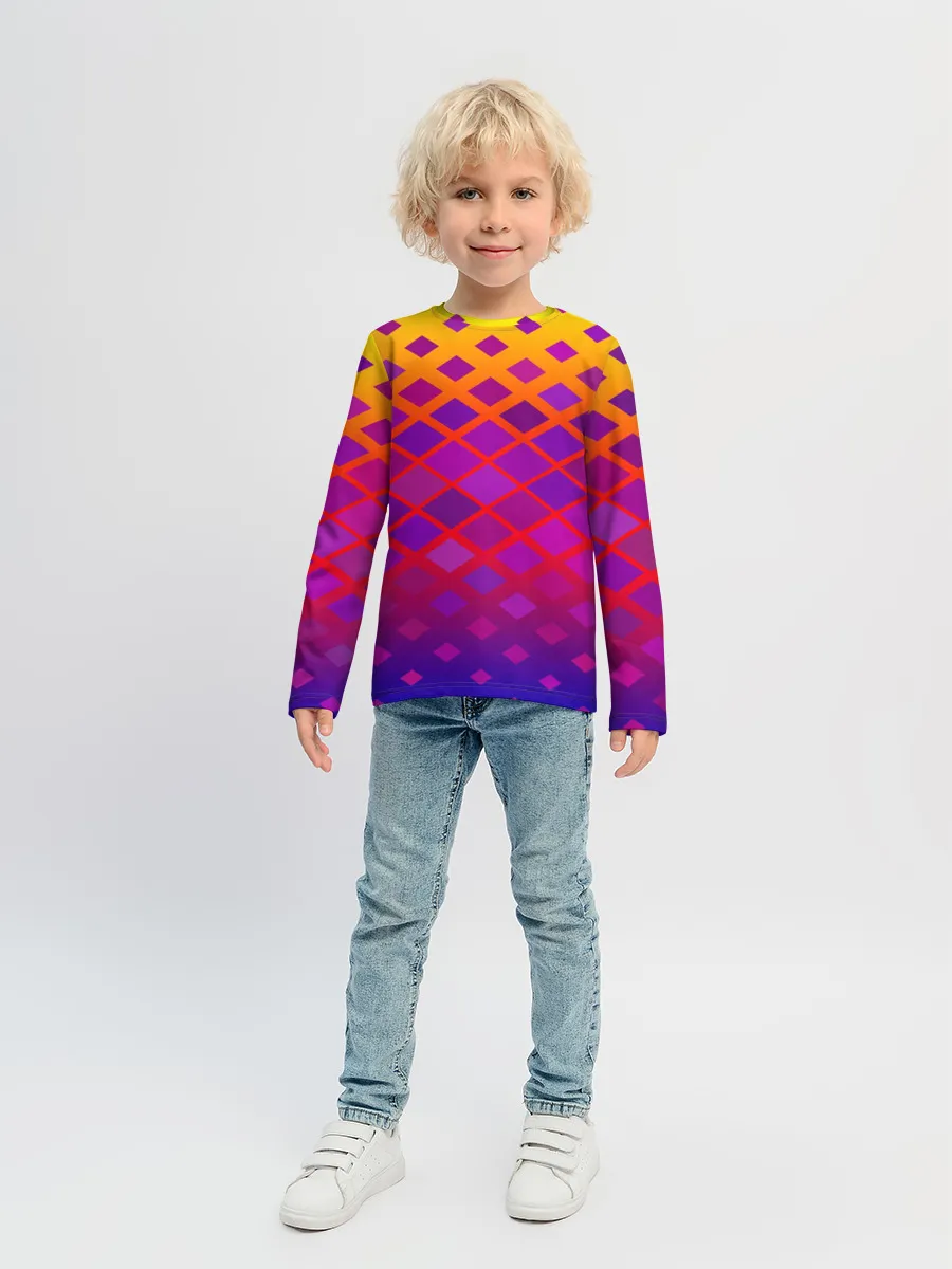 Детский лонгслив / Красочная Геометрия