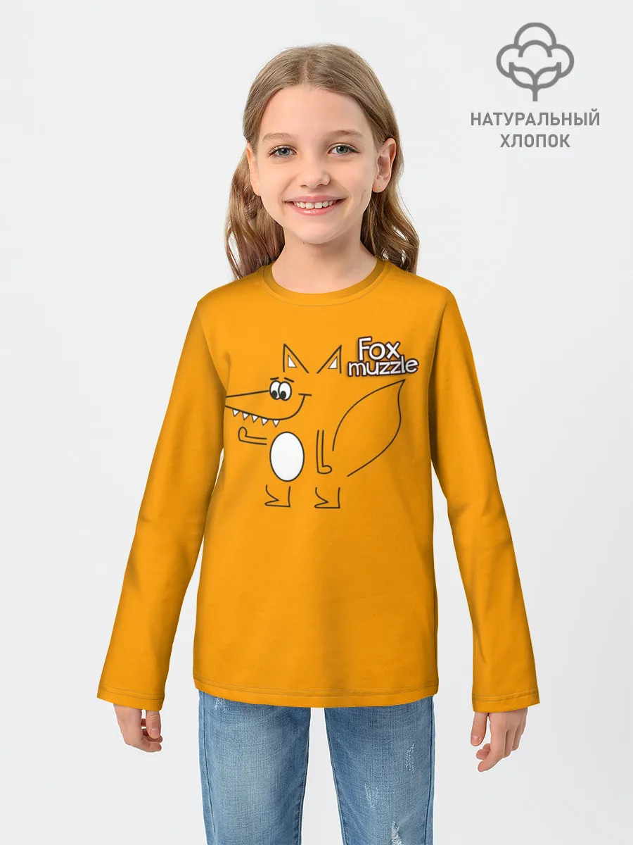 Детский лонгслив / Лисья морда