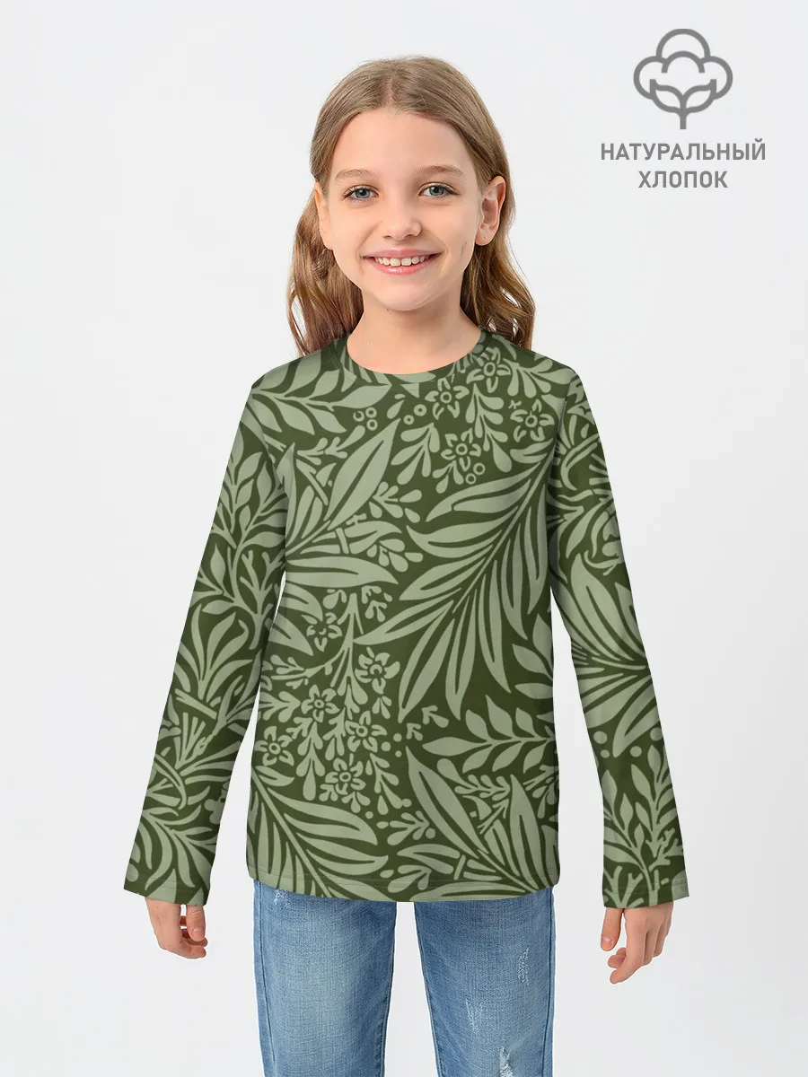 Детский лонгслив / Flowers Green