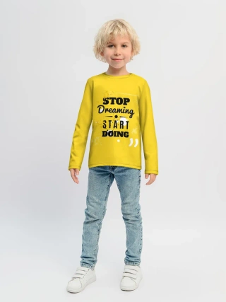 Детский лонгслив / Stop dreaming
