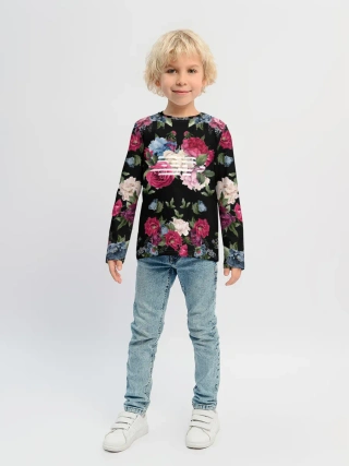 Детский лонгслив / Flower Road