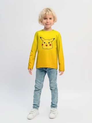 Детский лонгслив / Покемоны. Удивленный Пикачу