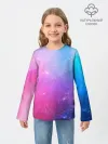 Детский лонгслив / Абстракция Блеск Градиент