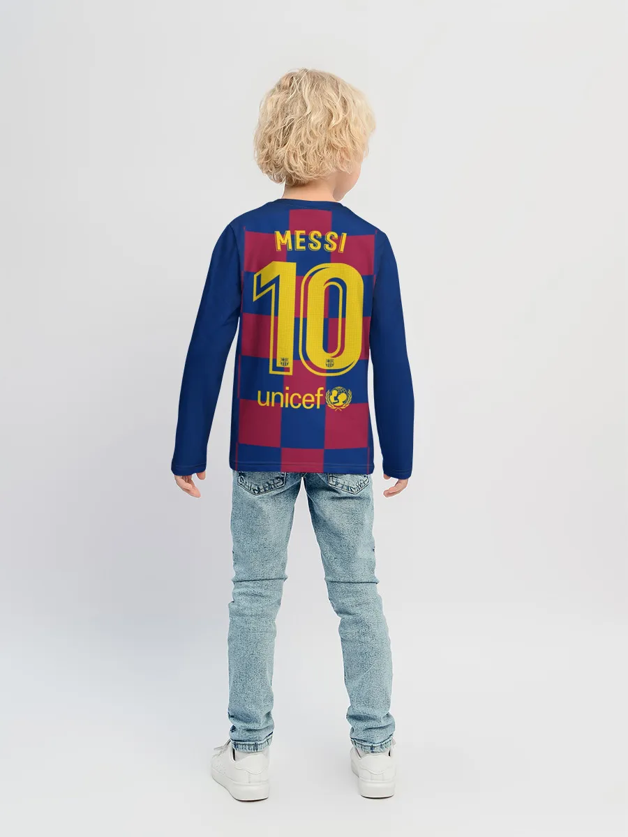 Детский лонгслив / Messi home 19-20 season