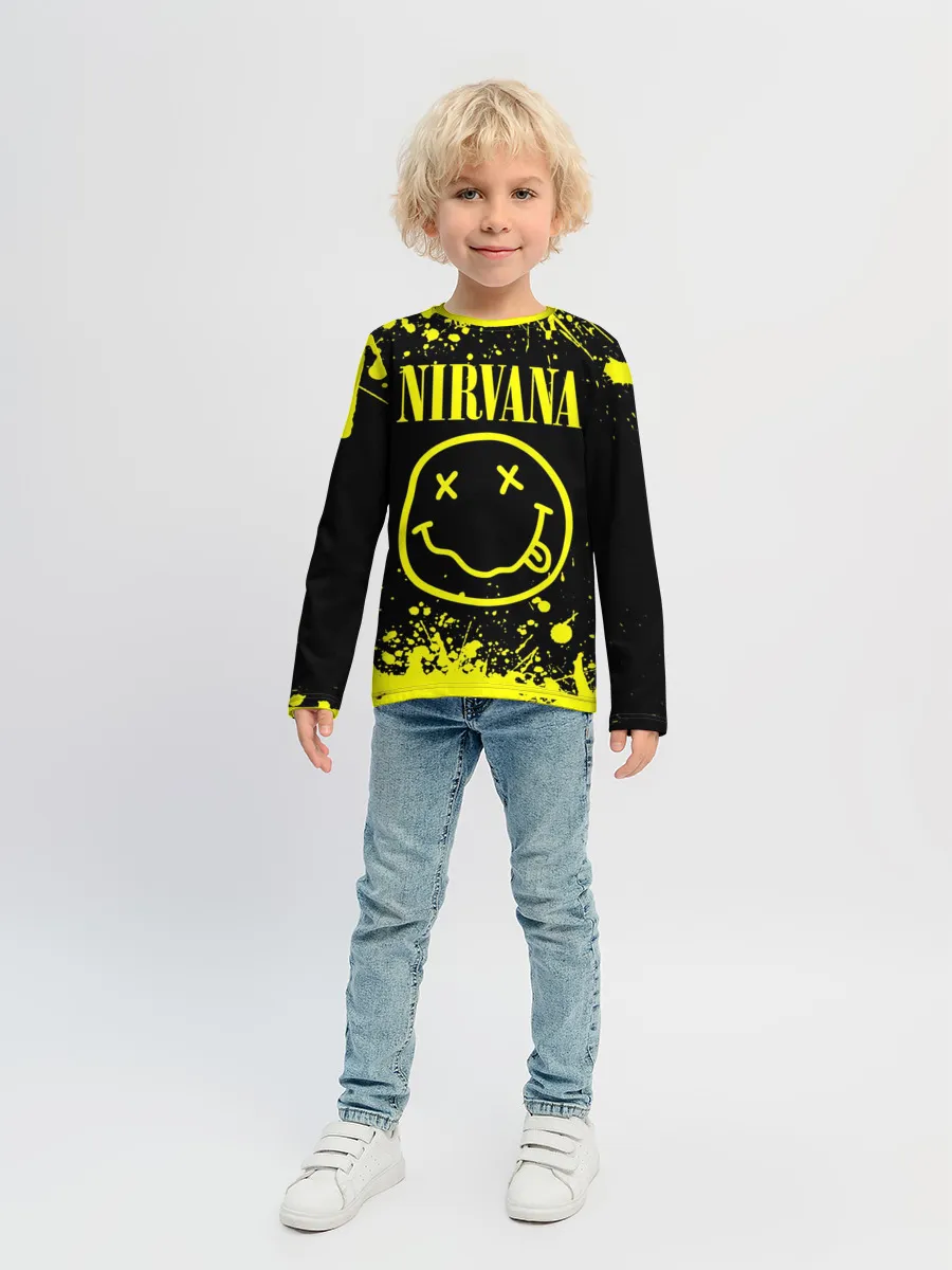 Детский лонгслив / Nirvana