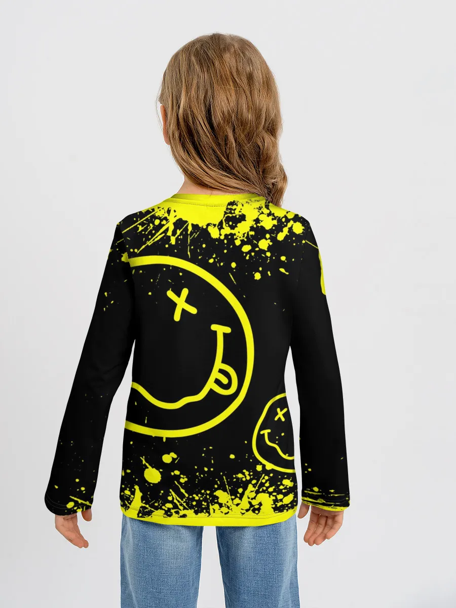 Детский лонгслив / Nirvana