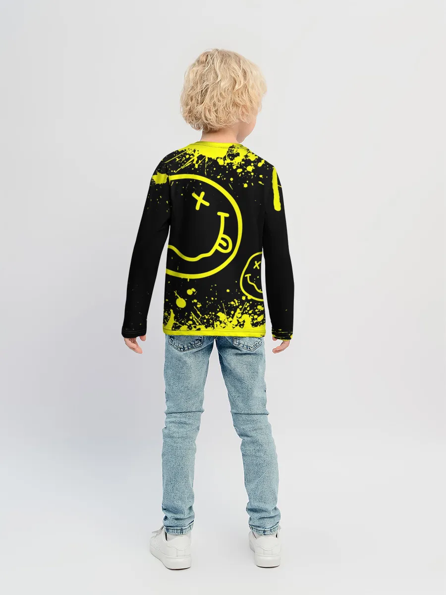 Детский лонгслив / Nirvana