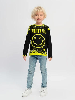 Детский лонгслив / Nirvana