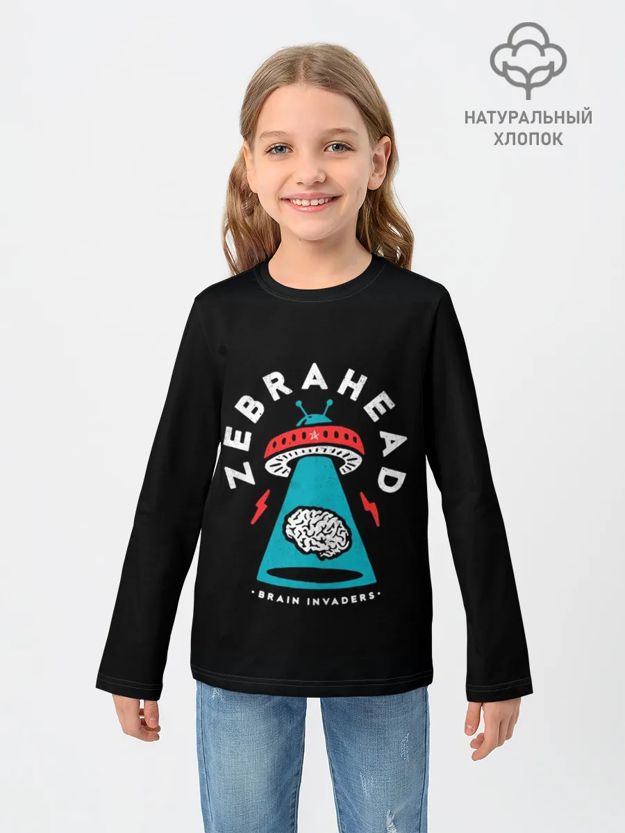 Детский лонгслив / Zebrahead - Brain Invaders