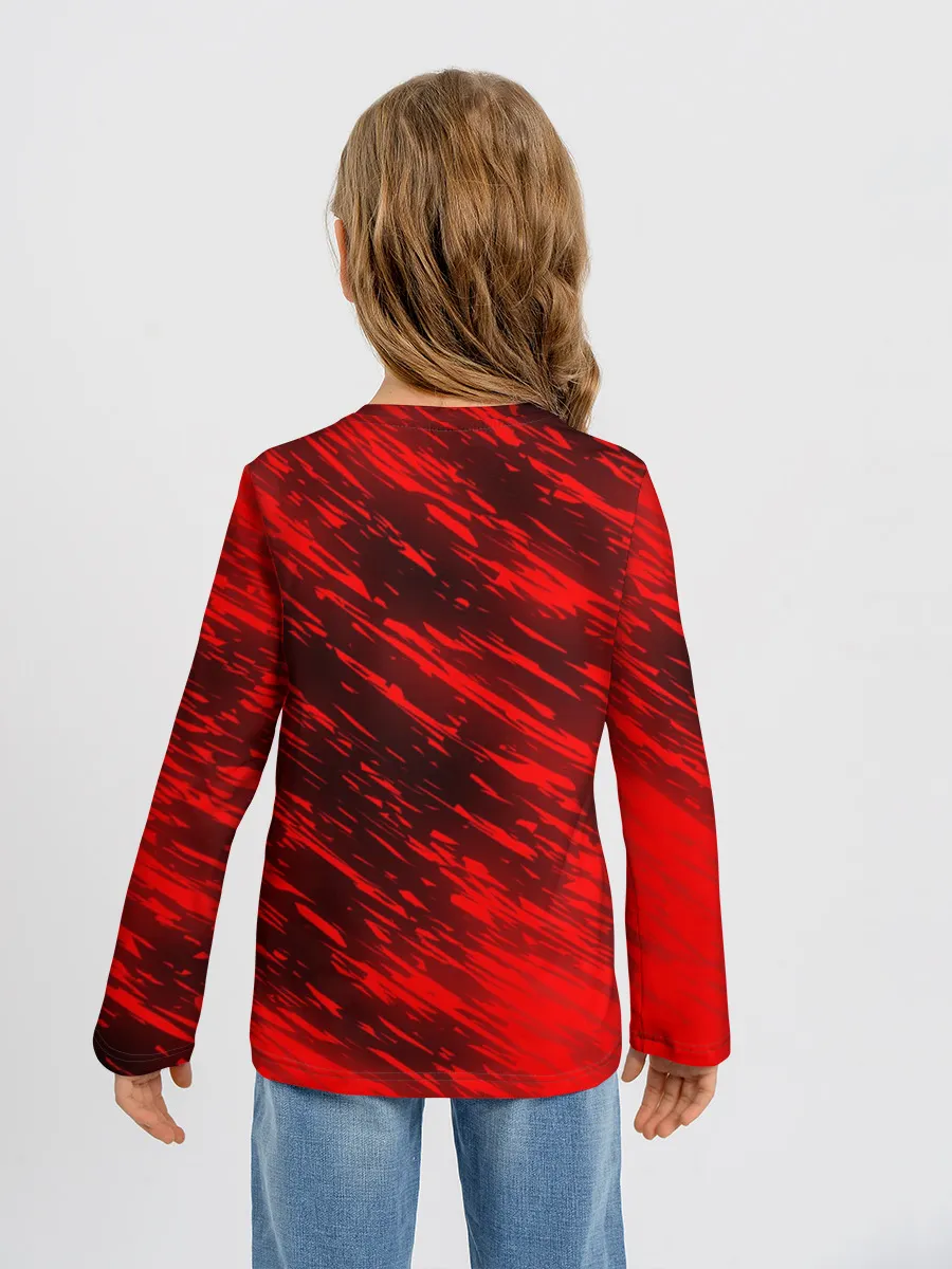 Детский лонгслив / RED FIRE STORM