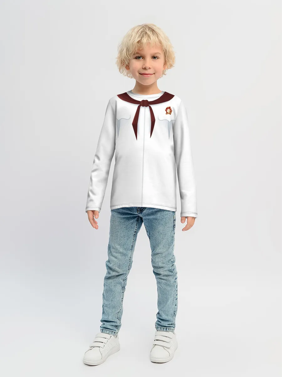 Детский лонгслив / Форма пионера бесконечное лето