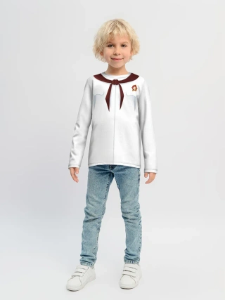 Детский лонгслив / Форма пионера бесконечное лето