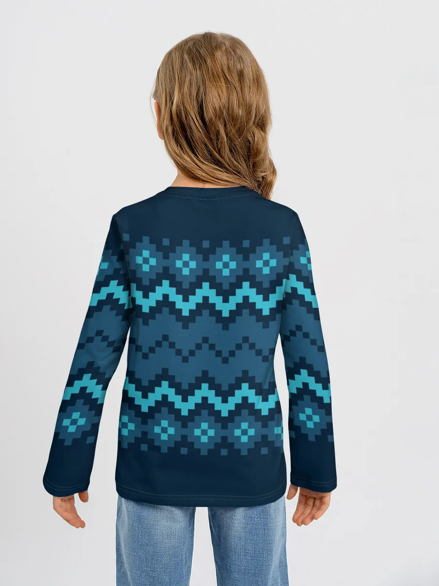 Детский лонгслив / Марио Санта Клаус