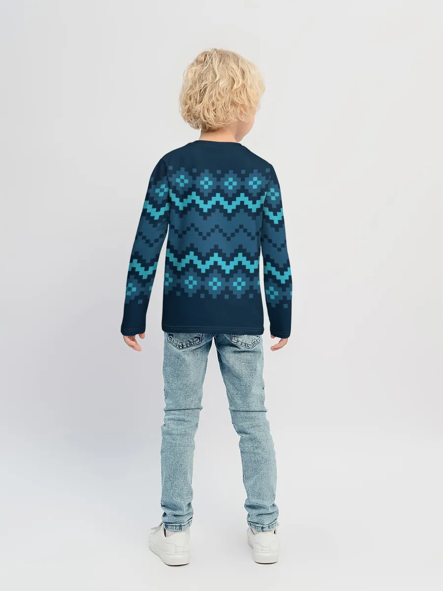 Детский лонгслив / Марио Санта Клаус