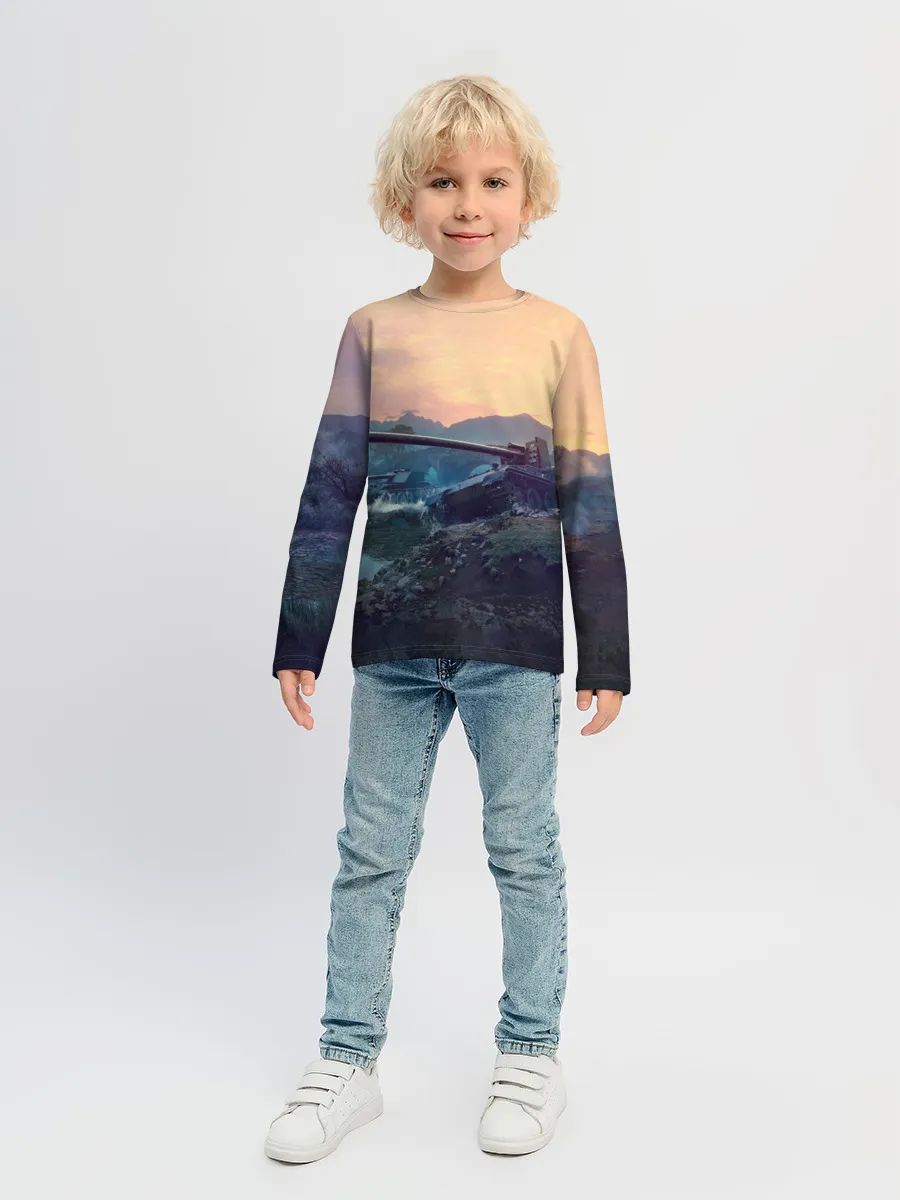 Детский лонгслив / Танки