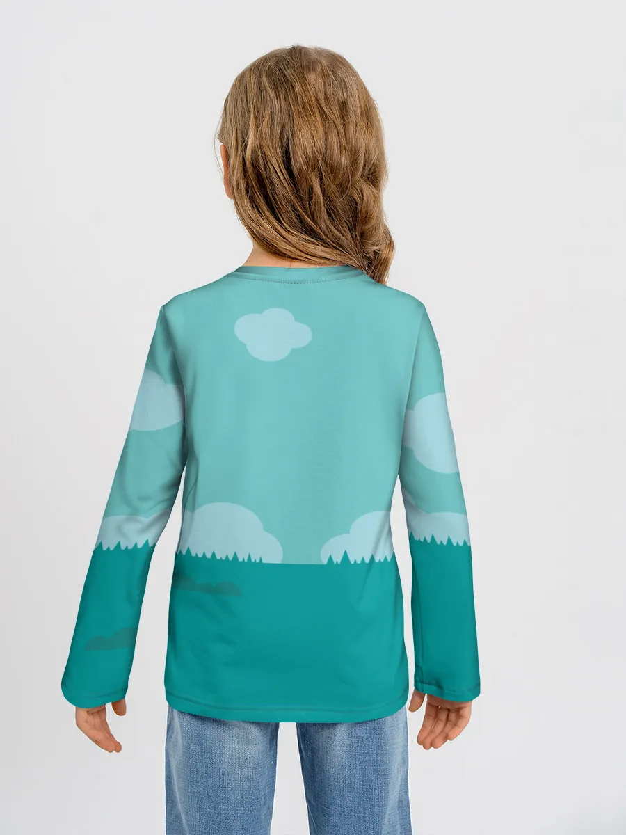 Детский лонгслив / DAB Корова