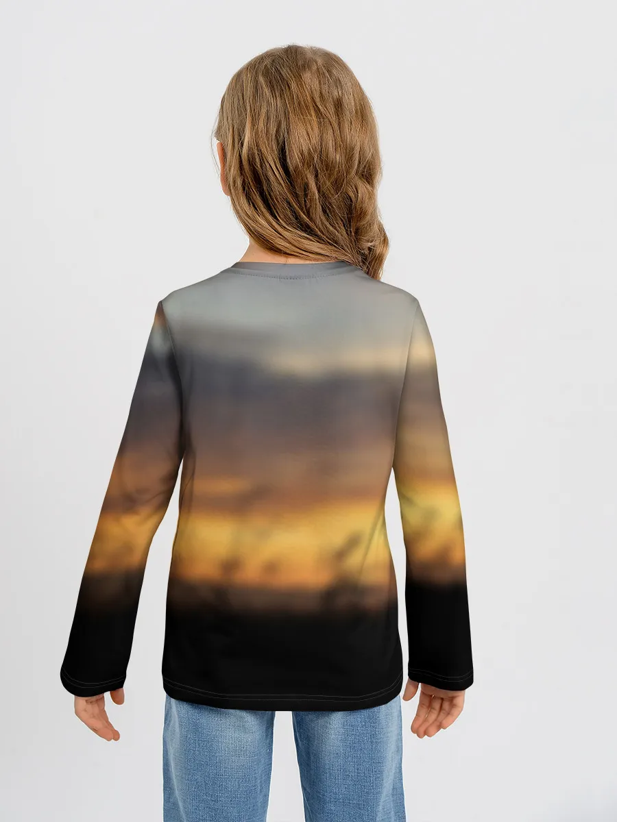 Детский лонгслив / Бамблби и Чарли на закате