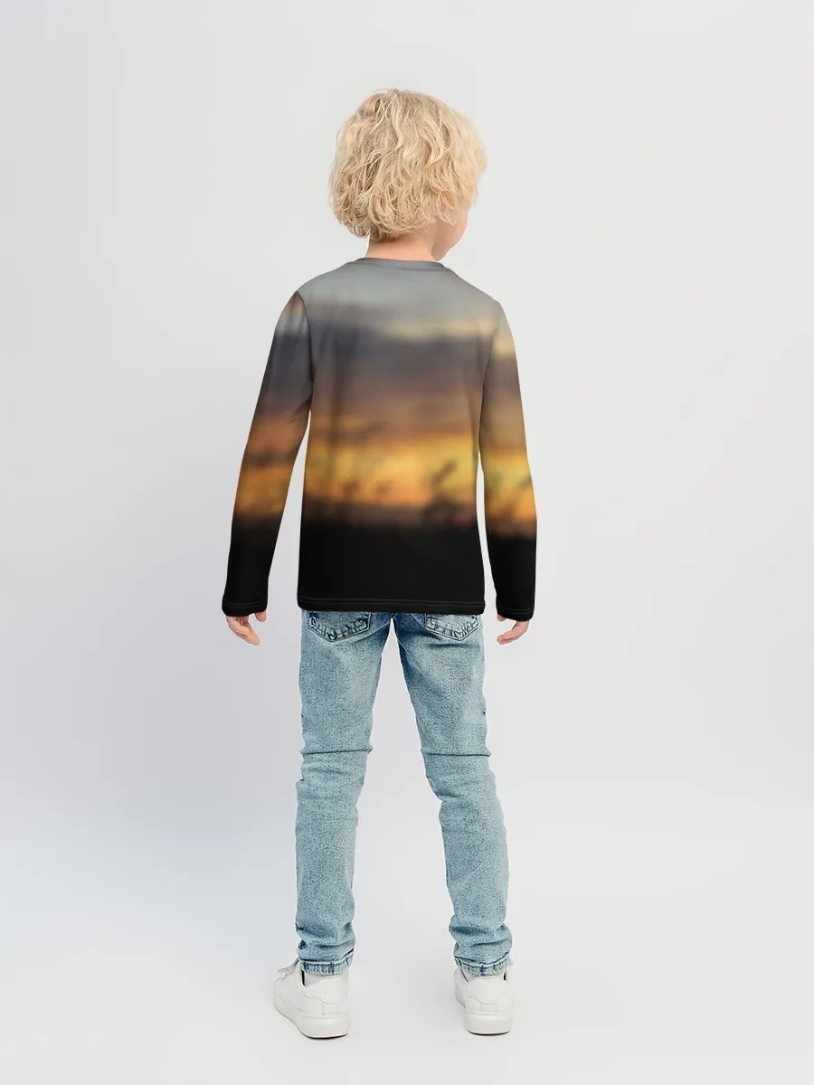 Детский лонгслив / Бамблби и Чарли на закате