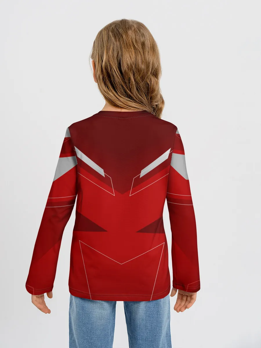 Детский лонгслив / Red machine