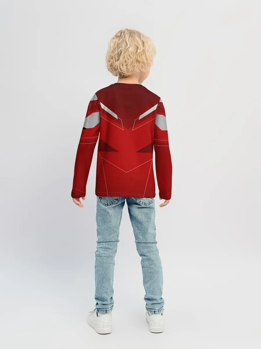 Детский лонгслив / Red machine