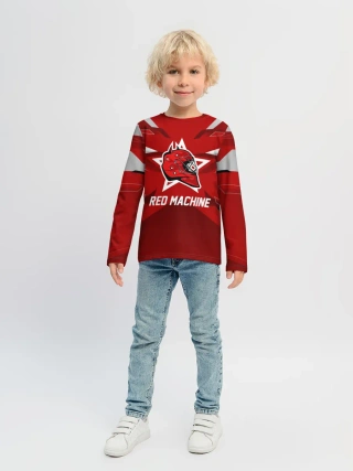 Детский лонгслив / Red machine