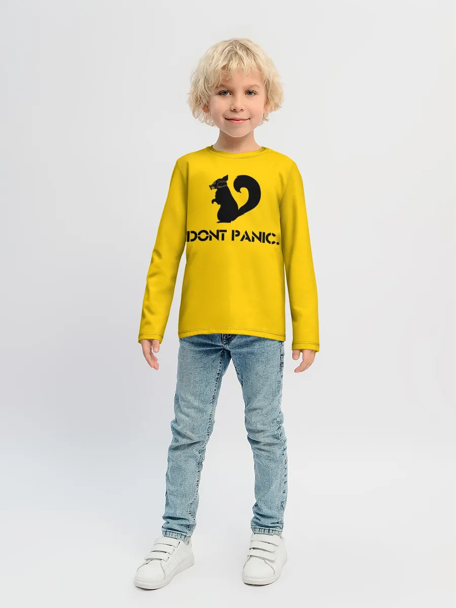 Детский лонгслив / Dont Panic.