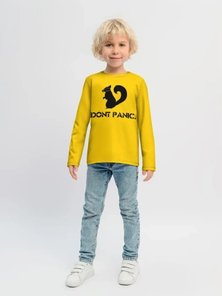 Детский лонгслив / Dont Panic.