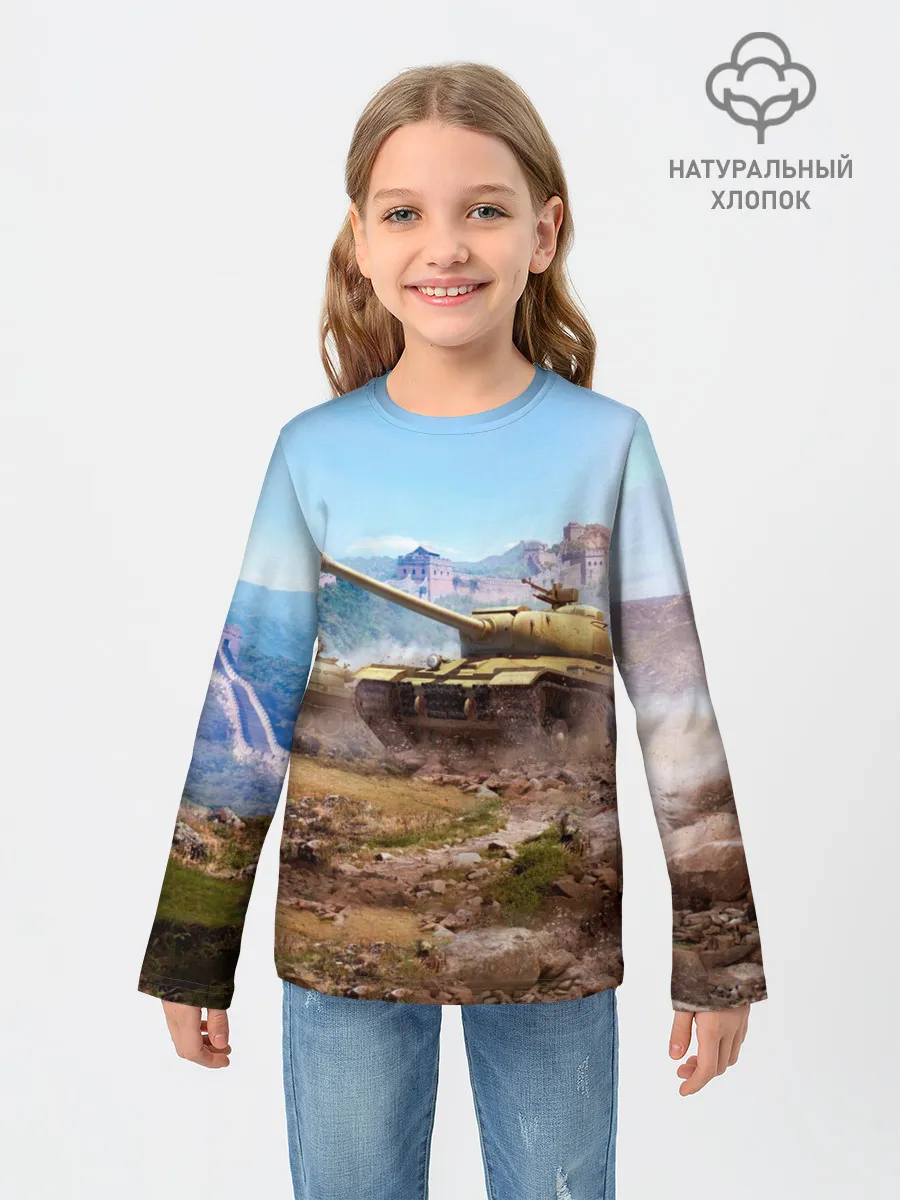 Детский лонгслив / Танки