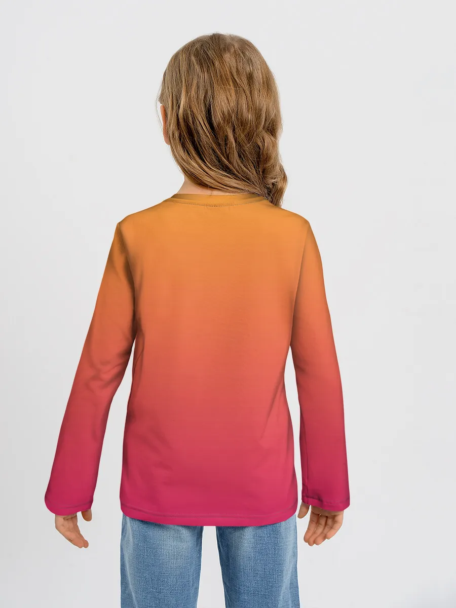 Детский лонгслив / Девушка - сакура