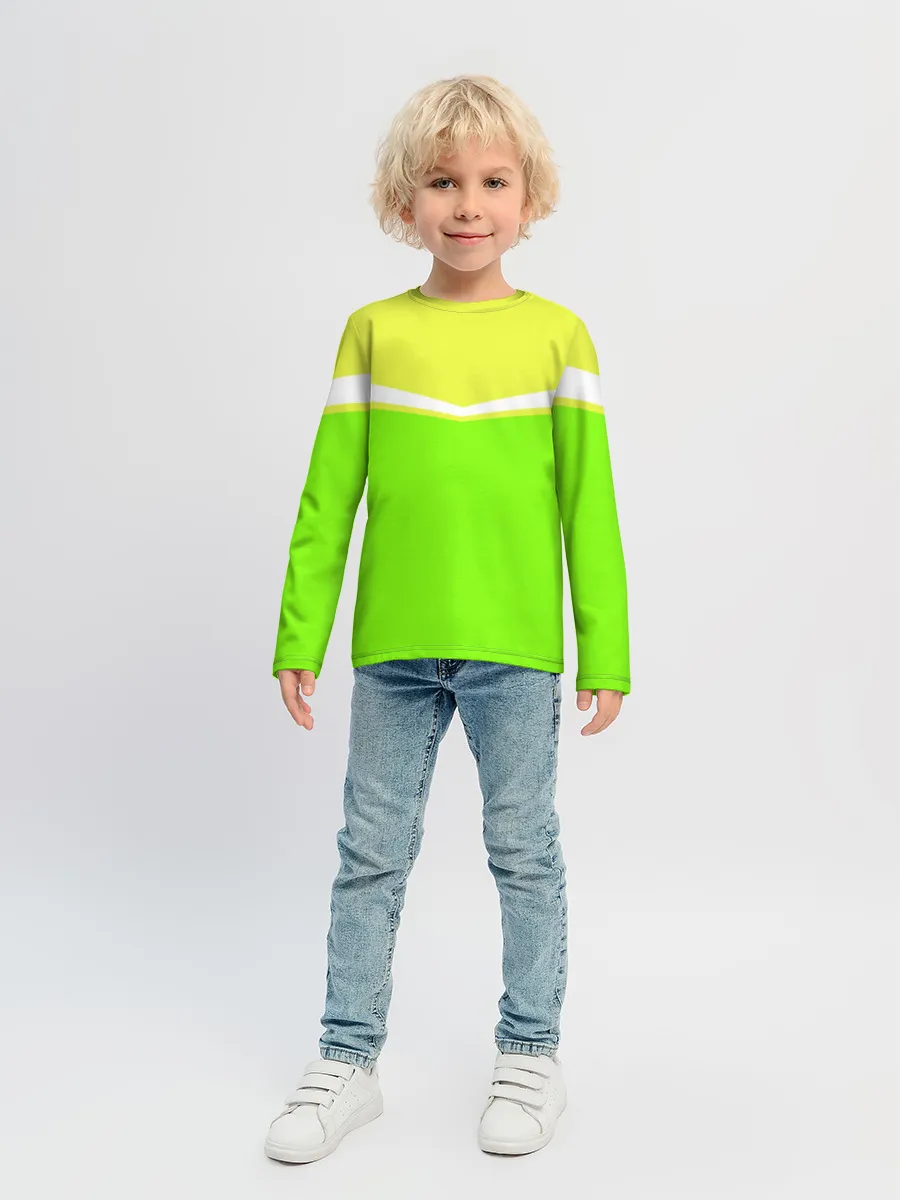 Детский лонгслив / Угол зеленый