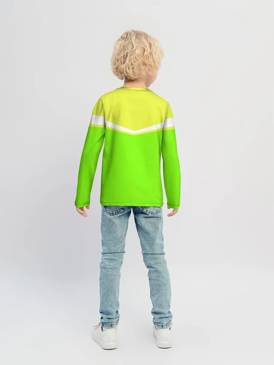 Детский лонгслив / Угол зеленый