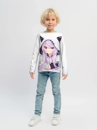 Детский лонгслив / Няшная тян
