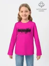 Детский лонгслив / Гранж розовый