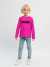Детский лонгслив / Гранж розовый