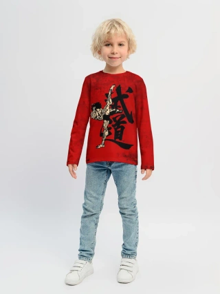 Детский лонгслив / Боец Баки / Baki the Grappler